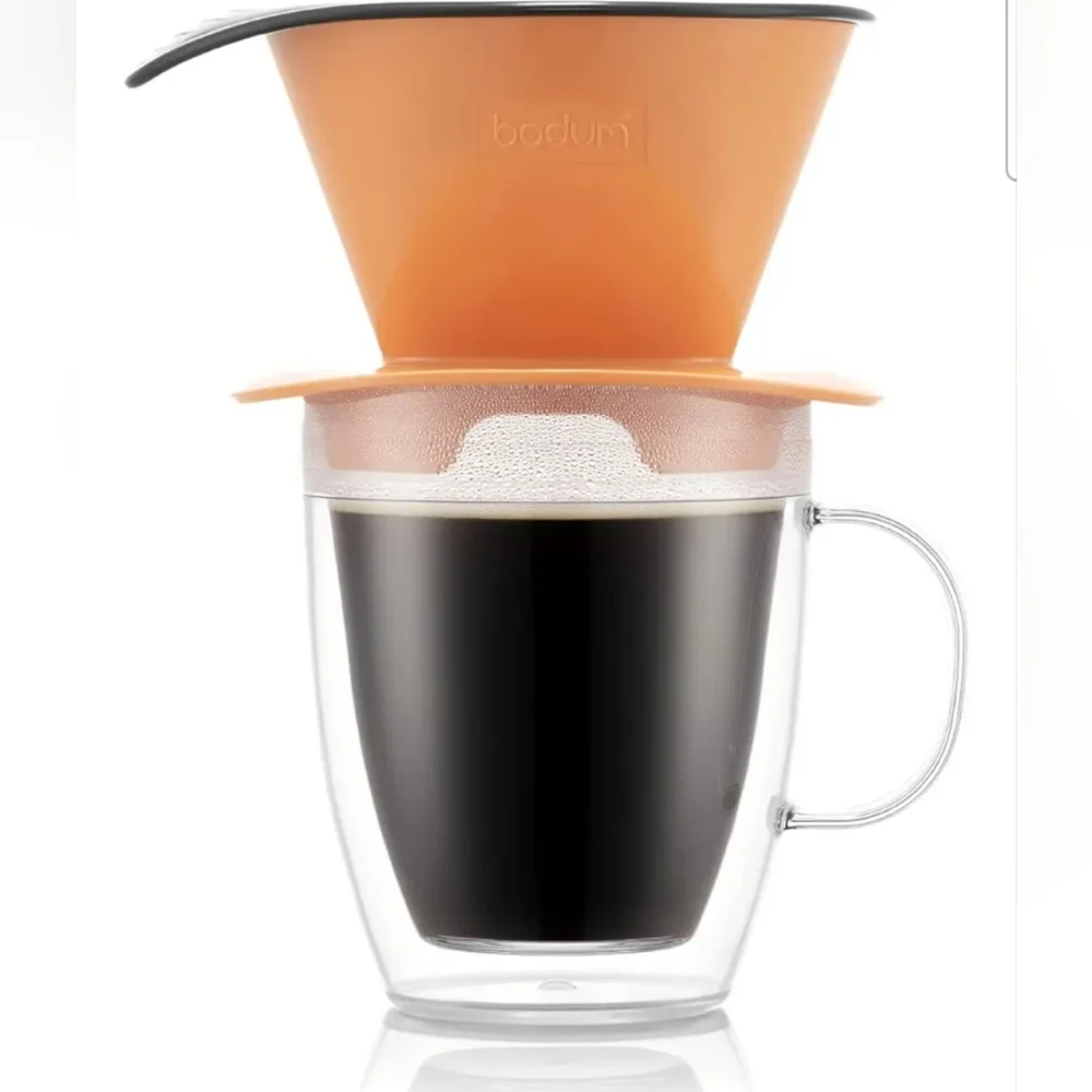 Bodum Pour Over Single Serve Coffee Maker 12 Ounce Set NIB